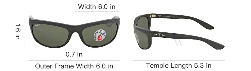 RayBan Balorama Rectangular frame Sunglasses-3