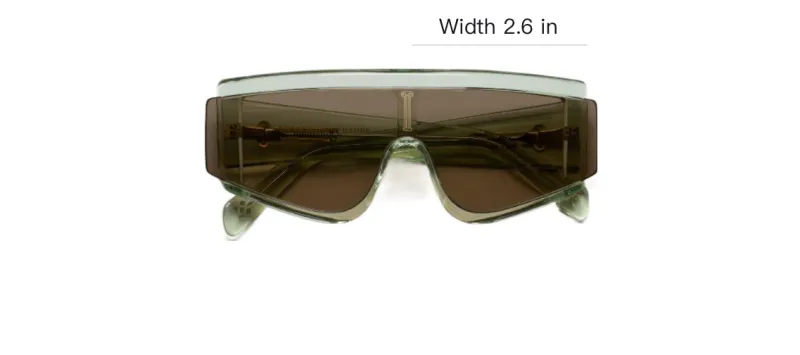 Retrosuperfuture Irregular Shape Sunglasses Unisex Green-3