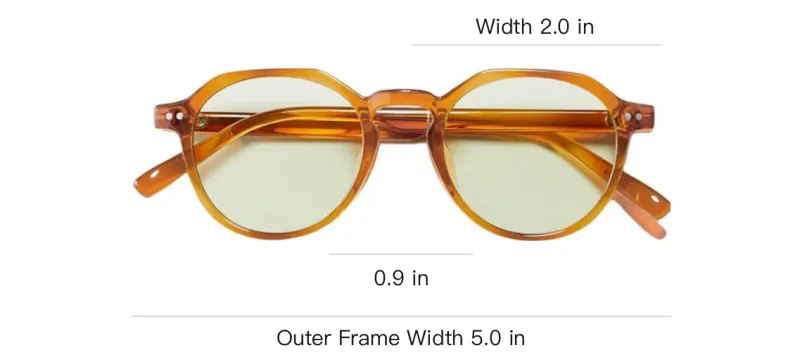 UNIQLO Round Sunglasses Unisex Yellow-3
