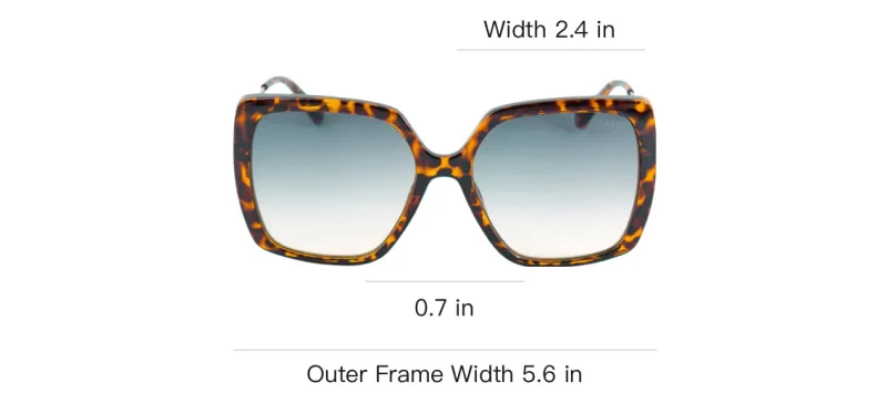GUESS Metal Square Sunglasses Women's Tortoiseshell-2
