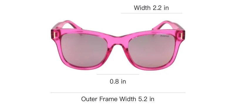Polaroid Plastic Square Sunglasses Unisex Pink-3