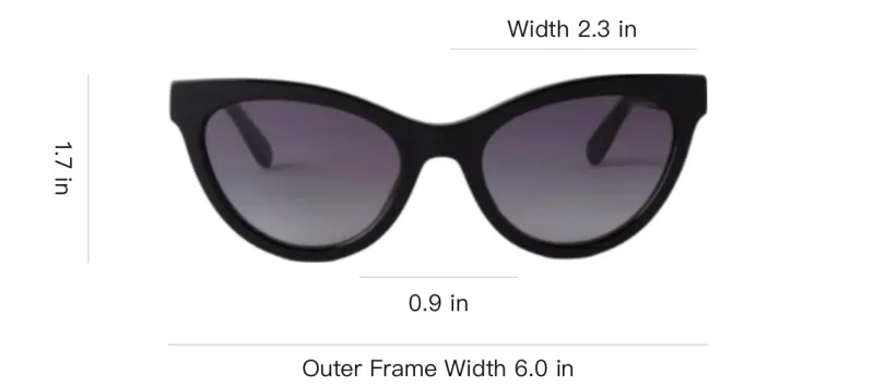 Mulberry Bio-resin Cat Eye Sunglasses Women's Black-2