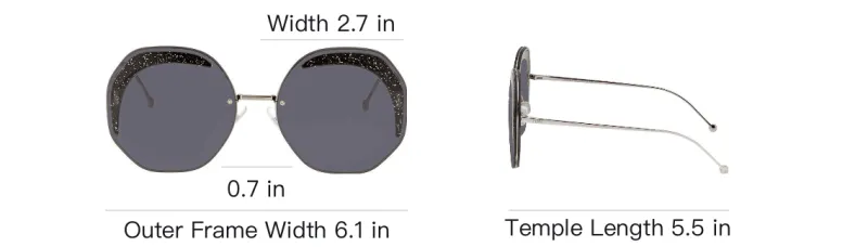 FENDI Metal Round Sunglasses Women's Silver-4
