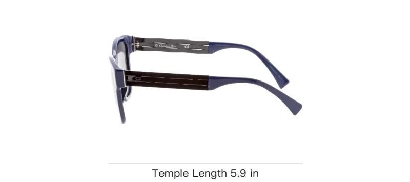 DIOR Plastic Butterfly Sunglasses Unisex Blue-2