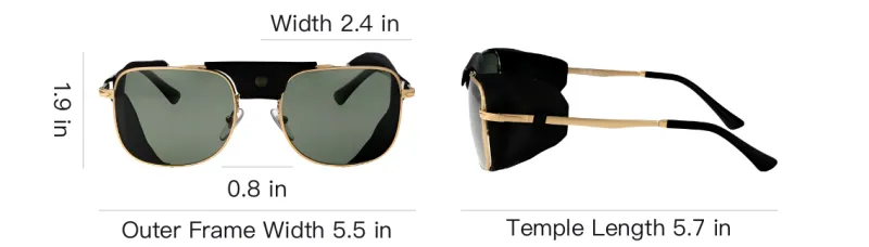 PERSOL Square Frame Sunglasses-2