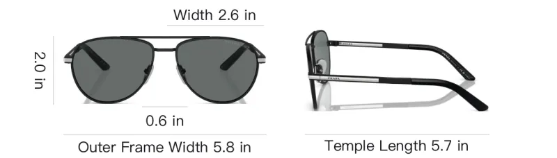 PRADA Aviator Sunglasses-3