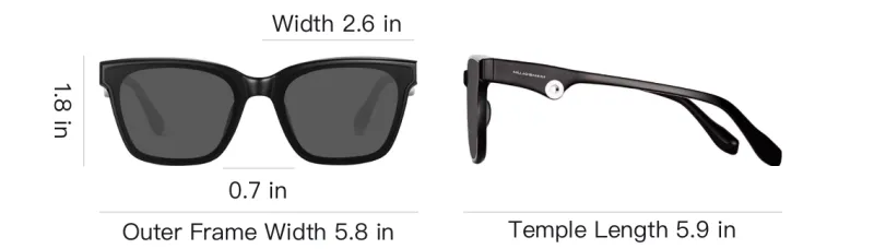 MUJOSH Plate Frame Square Sun Protection Sunglasses With UV Protection Unisex Multicolor-3