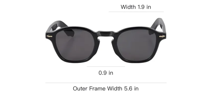 District Vision Biodegradable Acetate Fiber Square Sunglasses Unisex Black-2