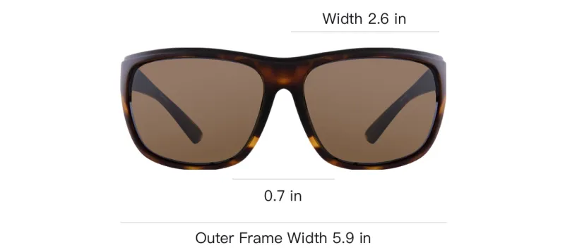 REVO Plastic Irregular Shape Sunglasses Men's Tortoiseshell-2