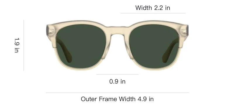 Havaianas Plastic Square Sunglasses Unisex Yellow-3