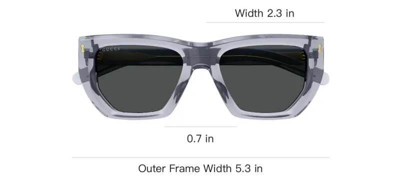 GUCCI Geometric Frame Sunglasses-2