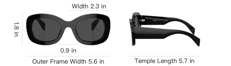 PRADA Oval Frame Sunglasses-4