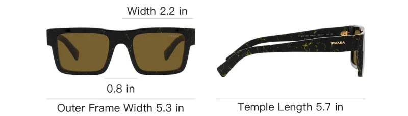 PRADA Square Frame Sunglasses-3