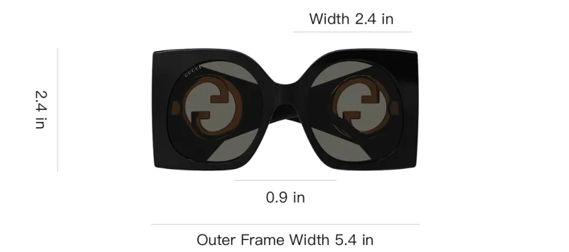 GUCCI Butterfly Frame Sunglasses-3
