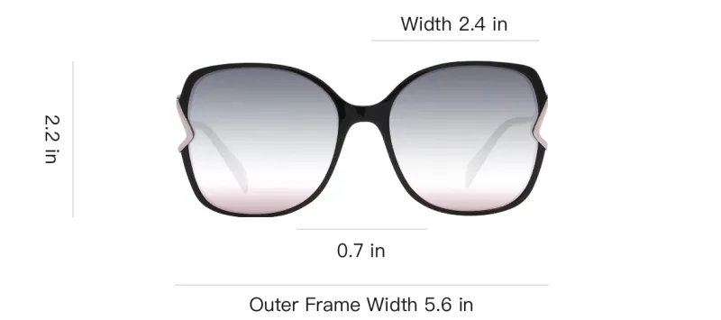 Ana Hickmann Acetate Plastic Irregular Shape Sunglasses Women's Black-3