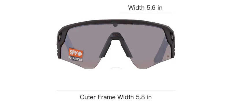 SPY Plastic Irregular Shape Sunglasses Unisex Brown-3