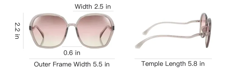 JINS TR/Memory Plastic Square Sunglasses Women's Light Brown-4