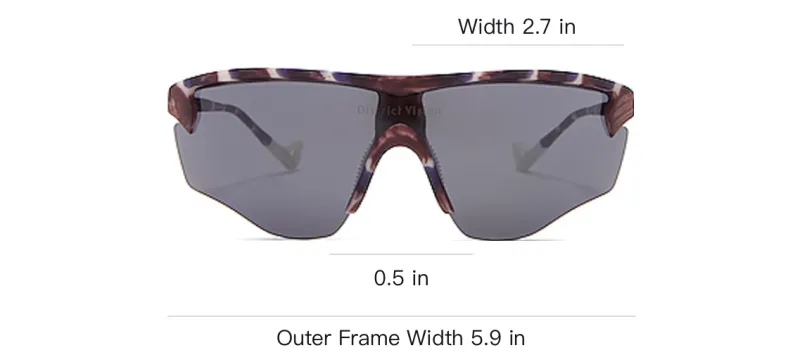 District Vision - Irregular Shape Sunglasses Women's Brown-3