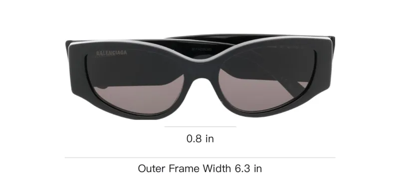 Balenciaga Side Logo Printed Sunglasses-2
