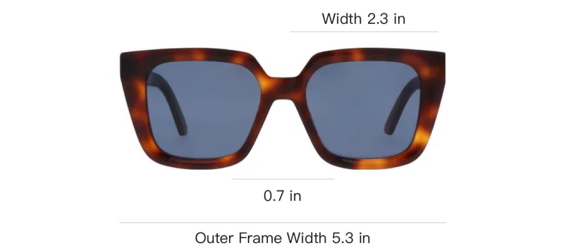 DIOR Acetate Irregular Shape Sunglasses Women's Tortoiseshell-3