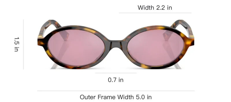 MIU MIU Oval Frame Sunglasses-3