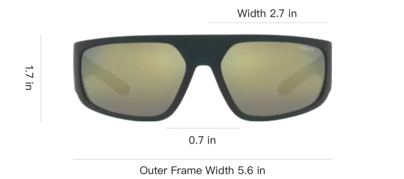 Arnette Plastic Rectangular Sunglasses Men's Green-2