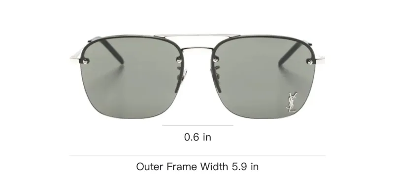 SAINT LAURENT Sl 309 M Metal Sunglasses-2