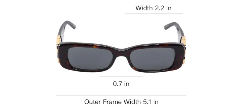 Balenciaga Rectangular Frame Sunglasses-5