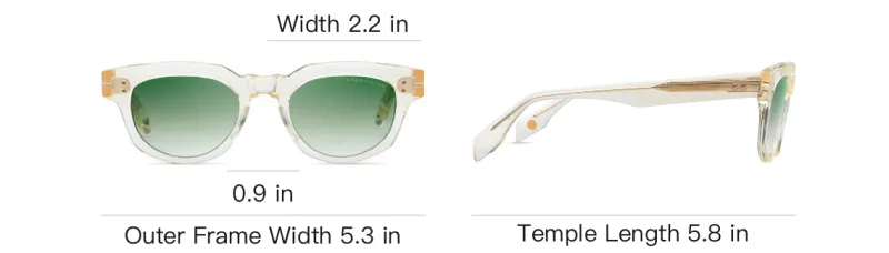 DITA Oval Frame Sunglasses-3