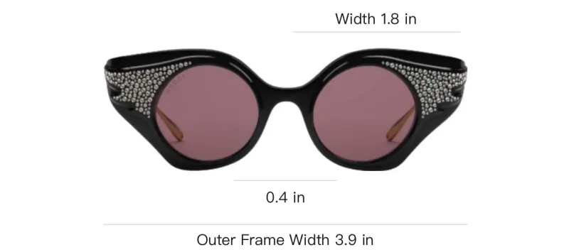 GUCCI Cat Eye Frame Recycled Acetate Sunglasses-3