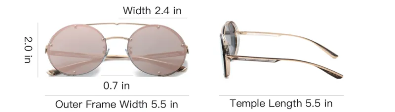 BVLGARI Metal Aviator Sunglasses Women's Gold-4