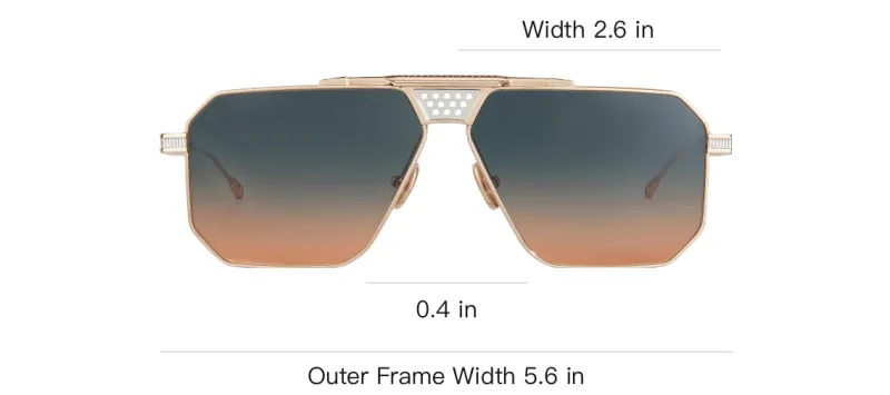 T Henri Square frame Gradient lenses Sunglasses-2