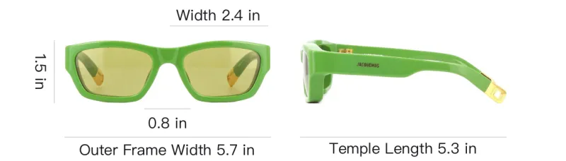 Jacquemus Rectangle Frame Sunglasses-3