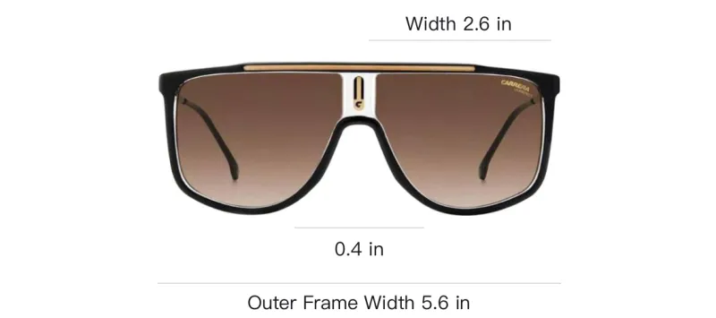 CARRERA Irregular Shape Sunglasses Men's Black-3