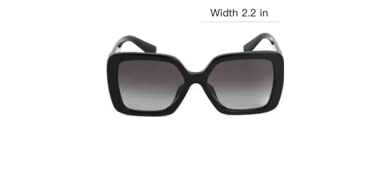 MIU MIU Plate Frame Irregular Shape Sunglasses Women's Black-5