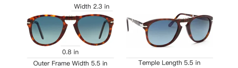 PERSOL 714 Round Frame Sunglasses-3