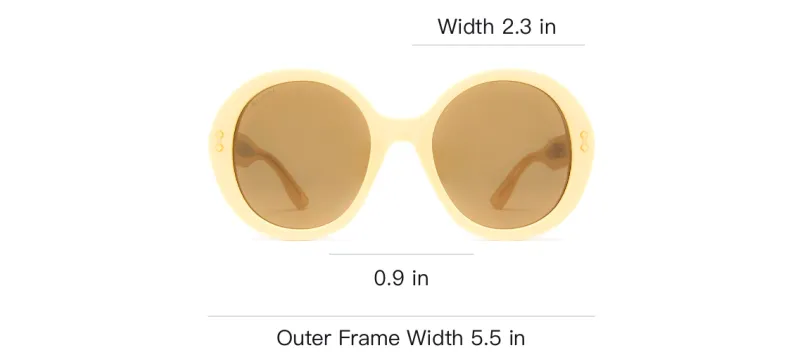 GUCCI Sunglasses Unisex Yellow-2