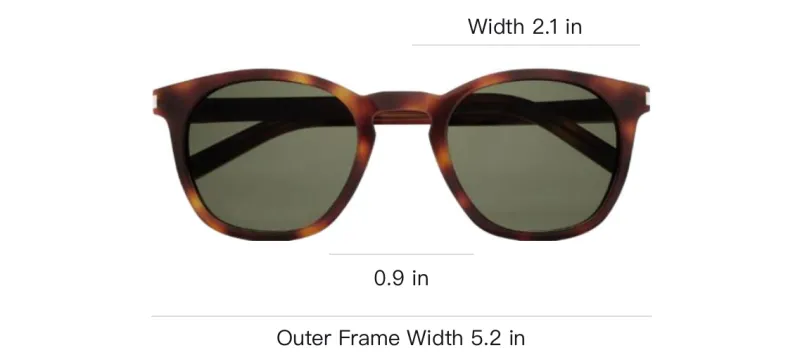 SAINT LAURENT Acetate Square Sunglasses Women's Tortoiseshell-2