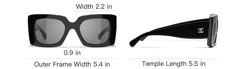 CHANEL Sunglasses Women's Black-4