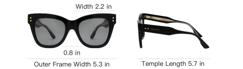 GUCCI Cat Eye Frame Sunglasses-4