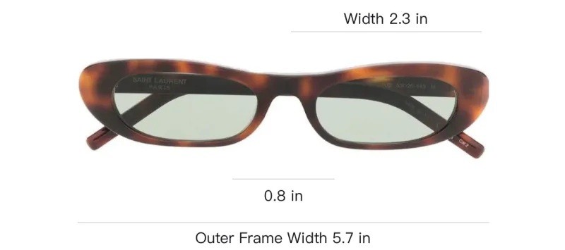 SAINT LAURENT Sl 557 Slim Tortoiseshell Sunglasses-2