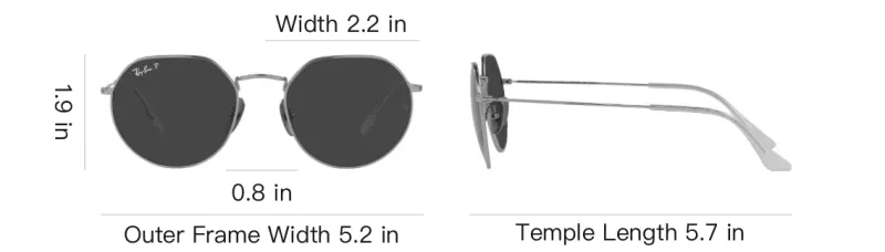 Ray Ban Jack Titanium Geometric frame Sunglasses-4
