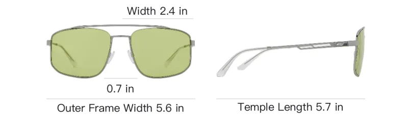 EMPORIO ARMANI Metal Aviator Sunglasses Men's Silver-3