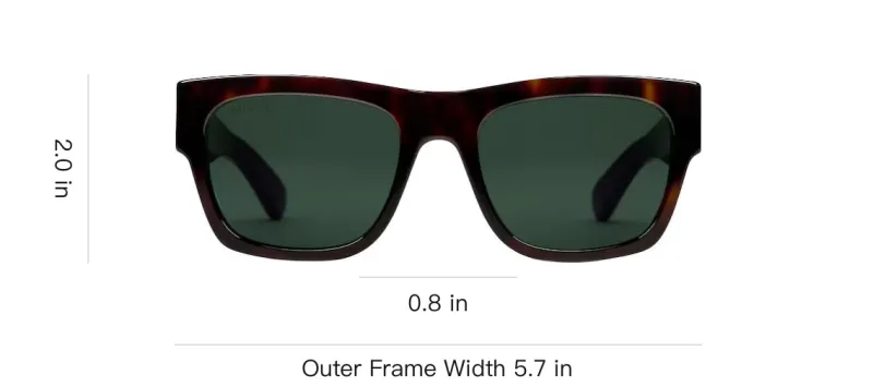 GUCCI Acetate Square Sunglasses Men's Tortoiseshell-3