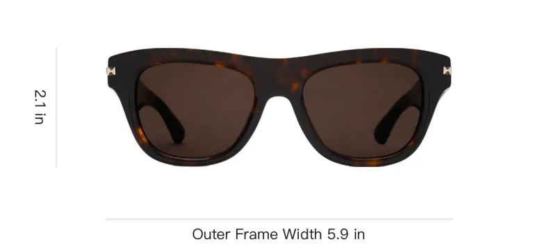 Burberry Acetate Square Sunglasses Women's Brown-2
