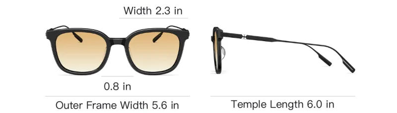 MOLSION Plate Frame Square Sunglasses Men's Multicolor-3