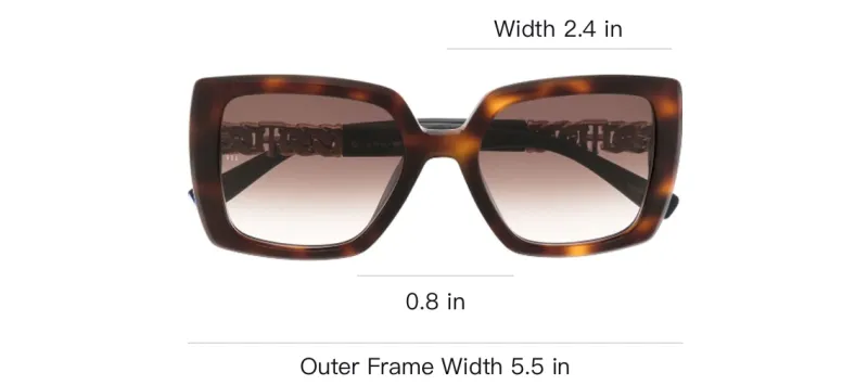 Tommy Hilfiger Plate Frame Irregular Shape Sunglasses Women's Tortoiseshell-2