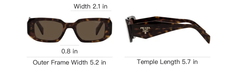 PRADA Rectangular Frame Sunglasses-6