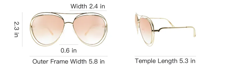 Chloé Sunglasses Women's Gold-3