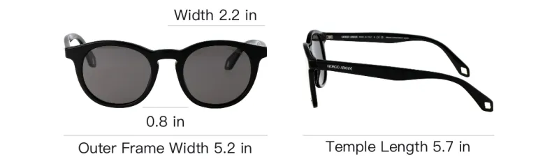 GIORGIO ARMANI Round Frame Sunglasses-4